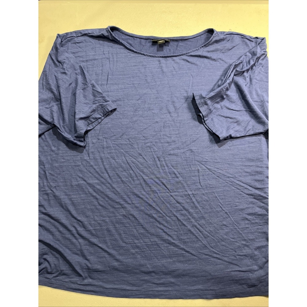 Women's Shortโ Sleeve Navy J Jill Wear Ever Collection Super Soft Size Large